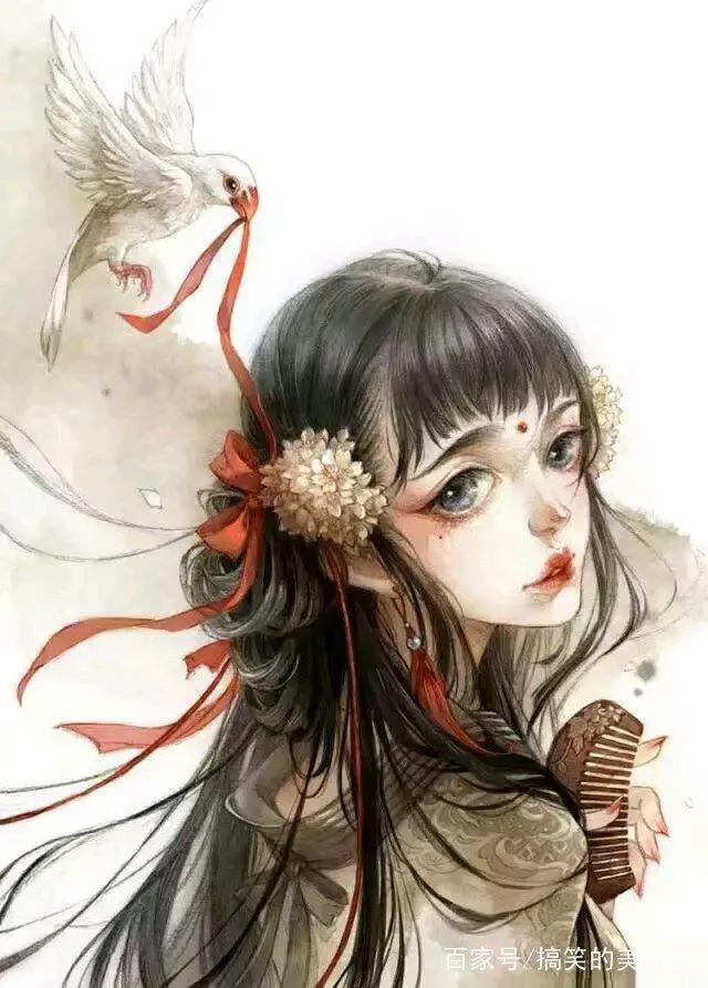 超甜美的古风动漫美女子