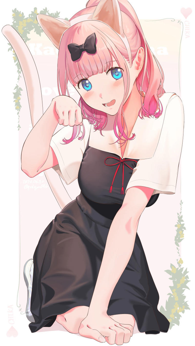 灵动而洒脱的二次元美少女角色插画，画面的光影氛围感很强