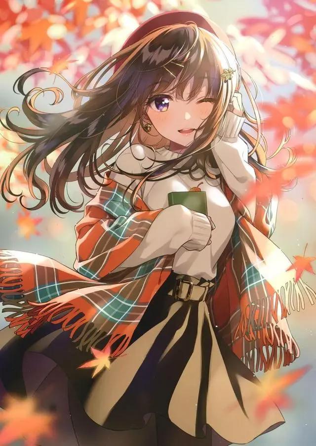唯美动漫冬日美女CG壁纸，让你在炎炎夏日，舒心惬意