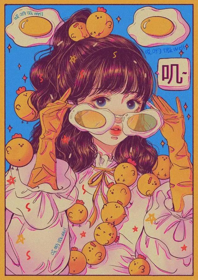 画师把十二生肖变不同风格的少女，兔子甜美可爱，只有“龙”最帅气