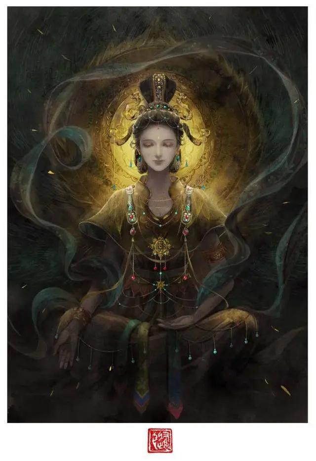 二次元古风美人一袭黑衣惊艳出场，个个美的动人心魄