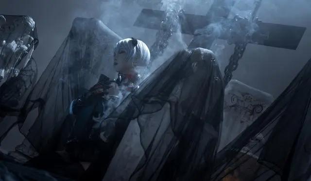 cosplay:曾经的女神绫波丽，竟然被人用铁链锁在十字架上了