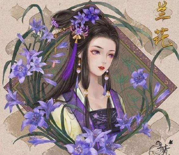 画师将花朵拟人变成美少女，昙花是绝色仙女，只有玫瑰花最特别