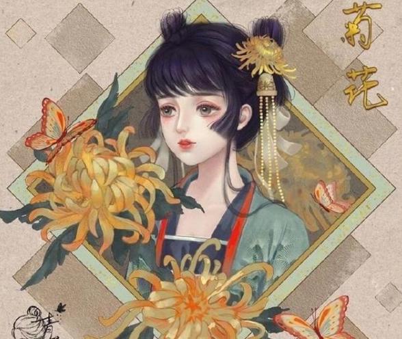 画师将花朵拟人变成美少女，昙花是绝色仙女，只有玫瑰花最特别