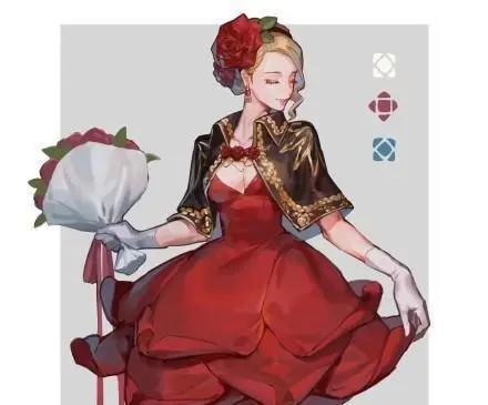 画师将花朵拟人变成美少女，昙花是绝色仙女，只有玫瑰花最特别