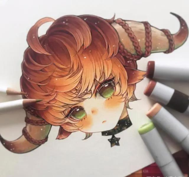 十二星座拟人头像，不同颜色的美女萌妹，哪个颜色属于你的星座？