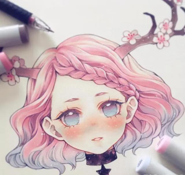 十二星座拟人头像，不同颜色的美女萌妹，哪个颜色属于你的星座？