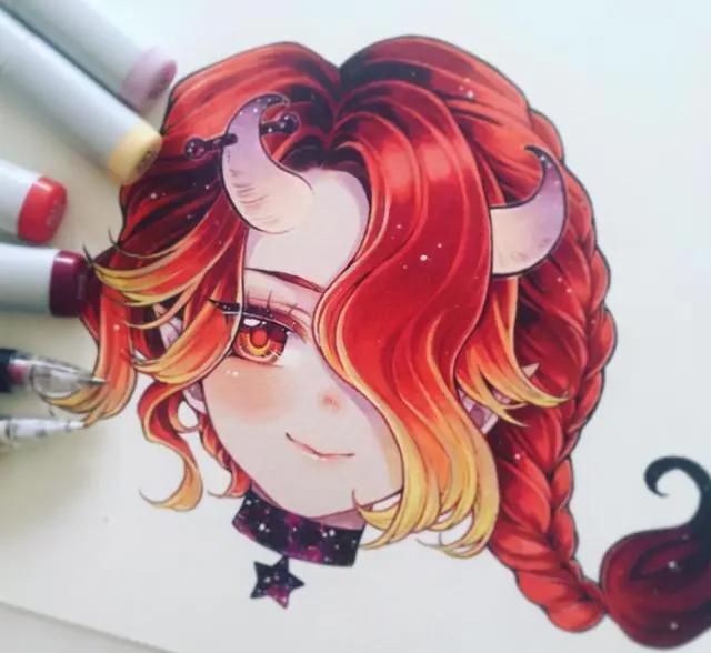 十二星座拟人头像，不同颜色的美女萌妹，哪个颜色属于你的星座？