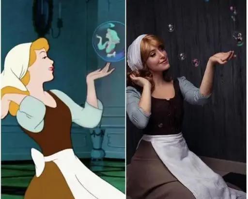 法国美女cos多位迪士尼公主，爱洛公主温柔优雅，她最有心机