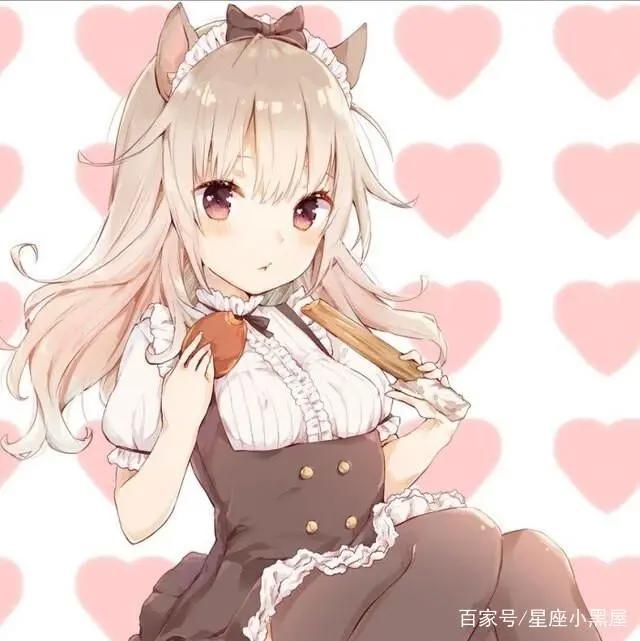 十二星座专属的二次元猫耳美少女，天秤座的最美，水瓶的不敢直视