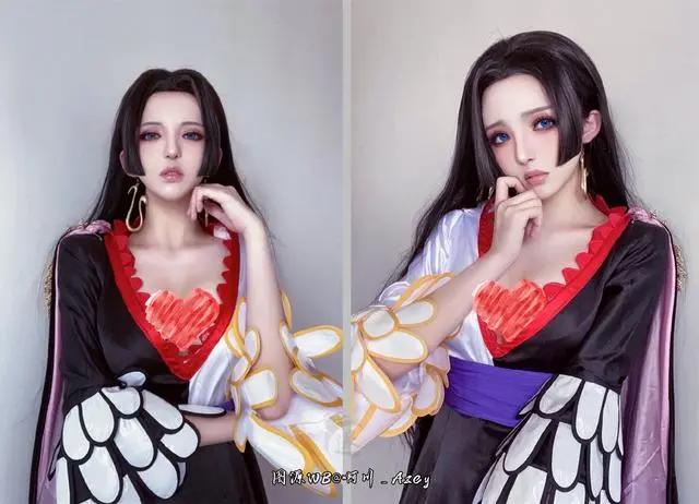 海贼王：网红COS女帝，没见神韵、只见骚，“齐刘海”女帝没法忍
