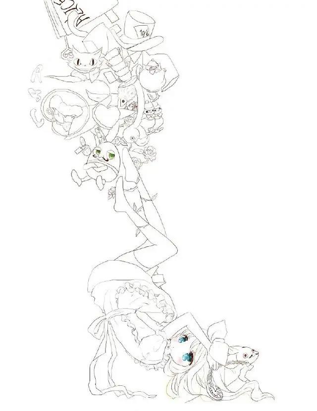 二次元美少女绘制原稿，初学者急需的练手素材