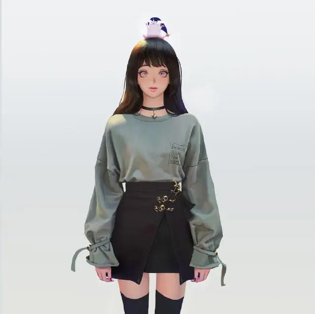 良心画师！满足了阿宅对“二刺螈美女”的所有幻想，黑长直占一半