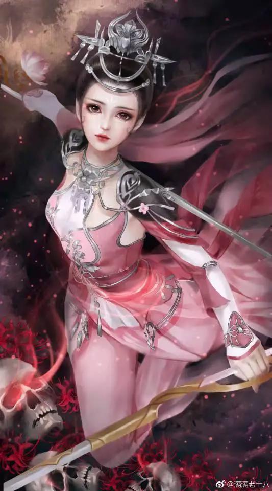 古风二次元美女壁纸丨愿做同心人，齐看窗前花开花落！