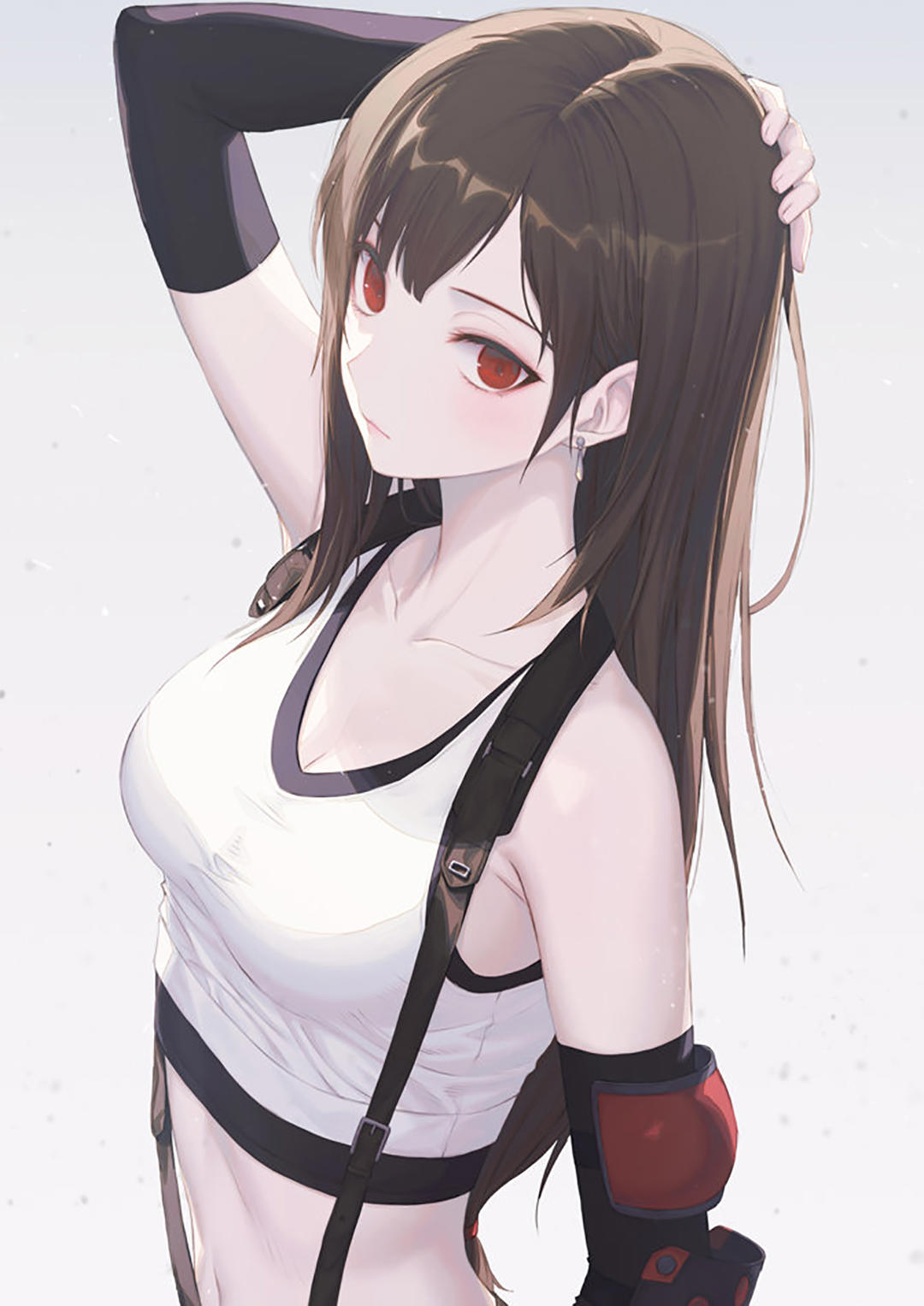 精致干净的二次元美女插画，背景单一，看上去却很让人舒服