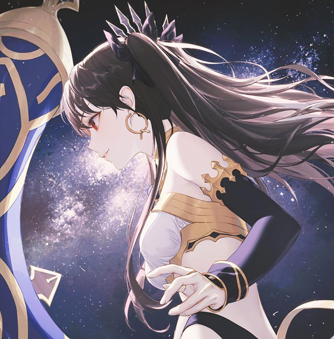 精致干净的二次元美女插画，背景单一，看上去却很让人舒服