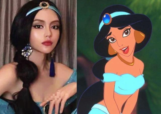 女明星cos二次元，茉莉公主好惊艳，男友看到赤木晴子都心动了！