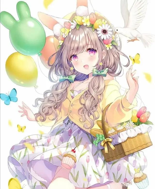 二次元女生头像壁纸可爱的女生也有一颗温柔的心