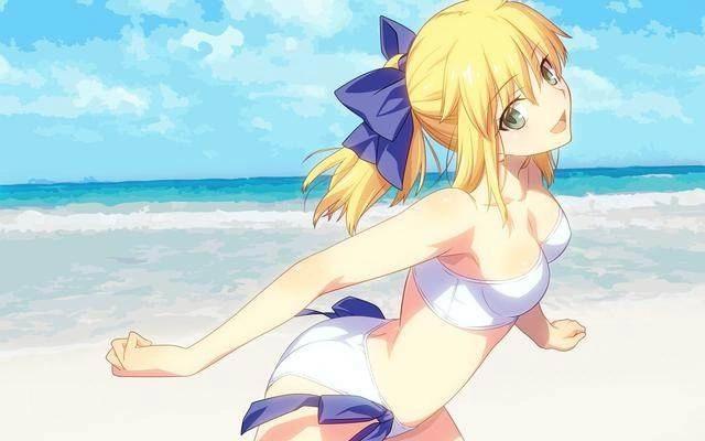 夏天辣么热，是时候来一波二次元泳装少女图了