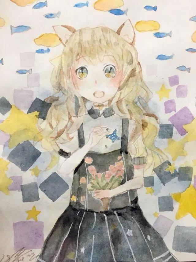 这6副二次元动漫手绘，你1款都不认得，能喊出名字算我输!