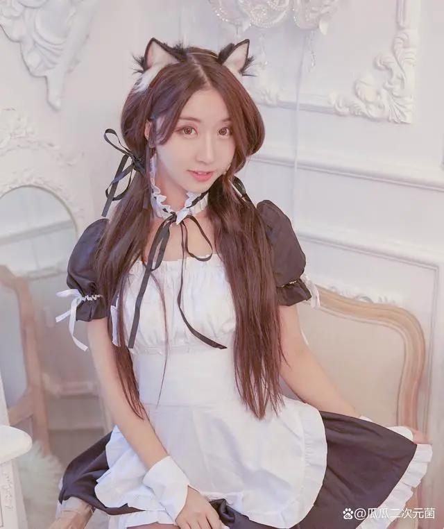 二次元Cos丨兽耳娘女仆丨黑川