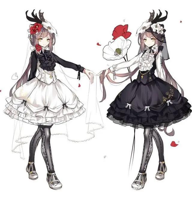 洛丽塔动漫二次元少女插画欣赏，青涩美少女的别样诱惑“洛丽塔”