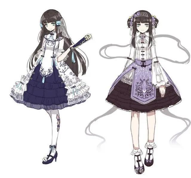 洛丽塔动漫二次元少女插画欣赏，青涩美少女的别样诱惑“洛丽塔”