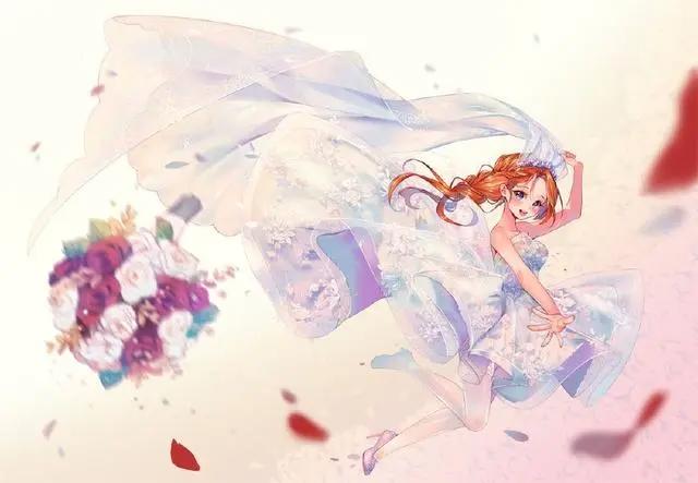 漂亮的二次元少女插画，喜欢就拿走吧