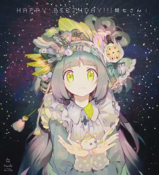 动漫插画，20张二次元小姐姐插画：画师Namie作品