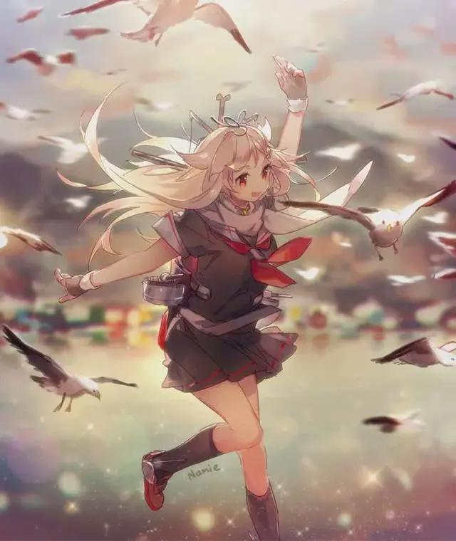 动漫插画，20张二次元小姐姐插画：画师Namie作品