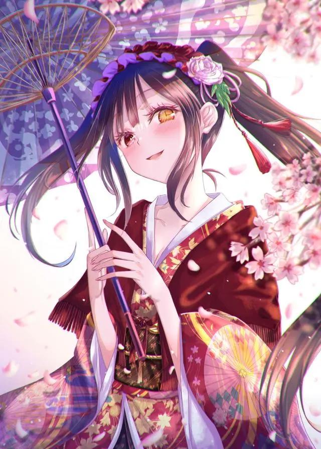 动漫人物插画分享——二次元的双马尾美少女同人