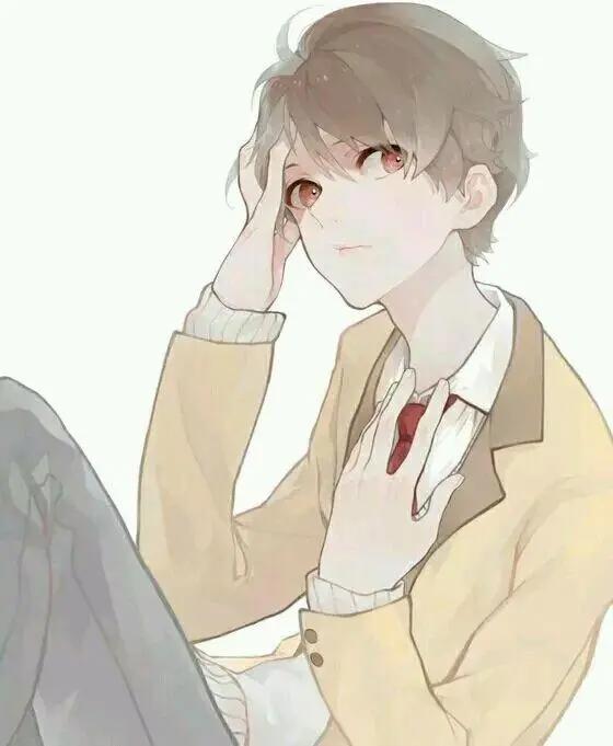 超帅气二次元动漫男生头像，很多感情到最后也不过只是相识一场！