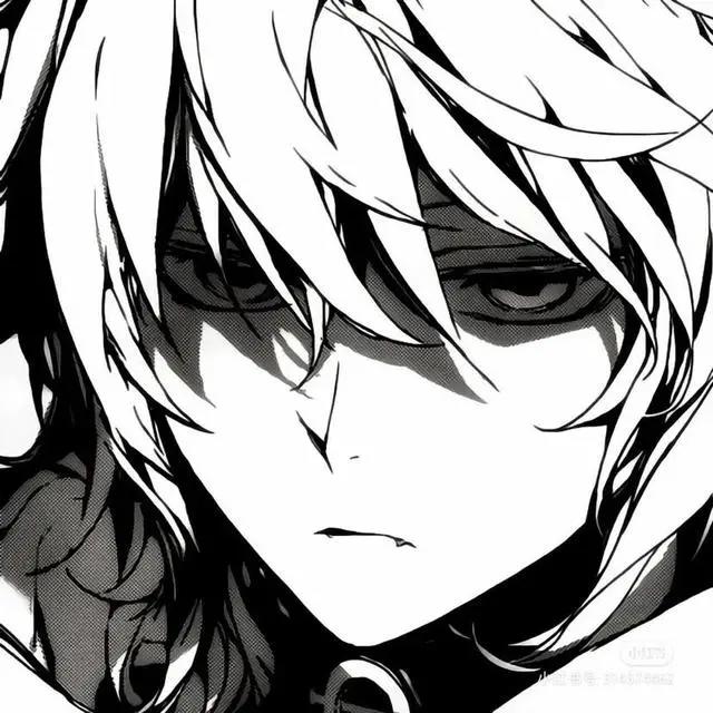 眼神杀！国服野王都在用的黑白动漫男头像