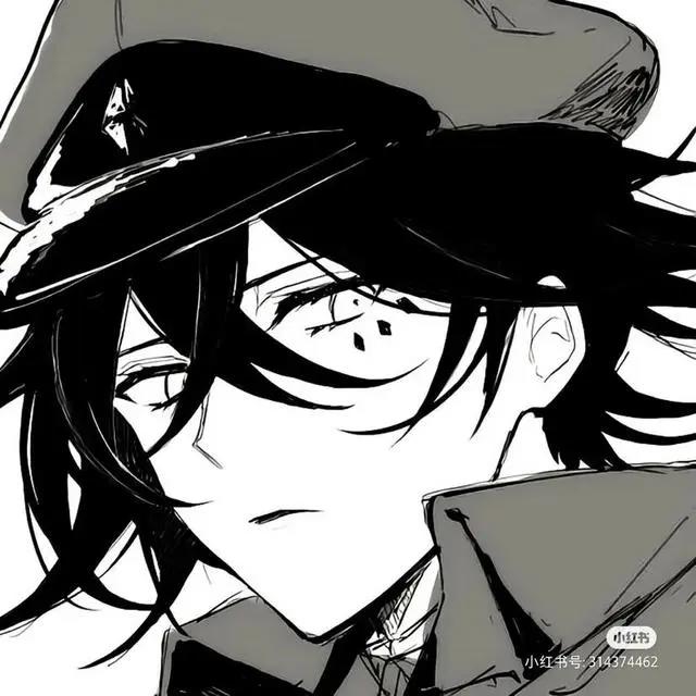 眼神杀！国服野王都在用的黑白动漫男头像