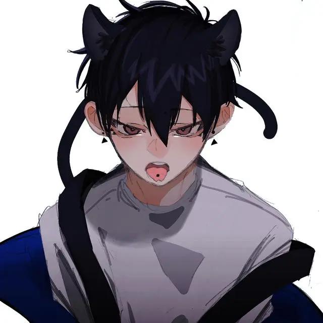 可爱小奶狗动漫男头像，人家这么可爱，当然是男孩子