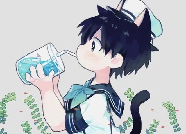 可爱小奶狗动漫男头像，人家这么可爱，当然是男孩子