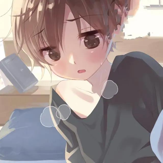 可爱小奶狗动漫男头像，人家这么可爱，当然是男孩子