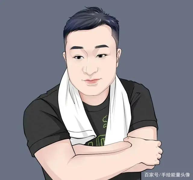 真人手绘动漫风格男生帅气微信头像！