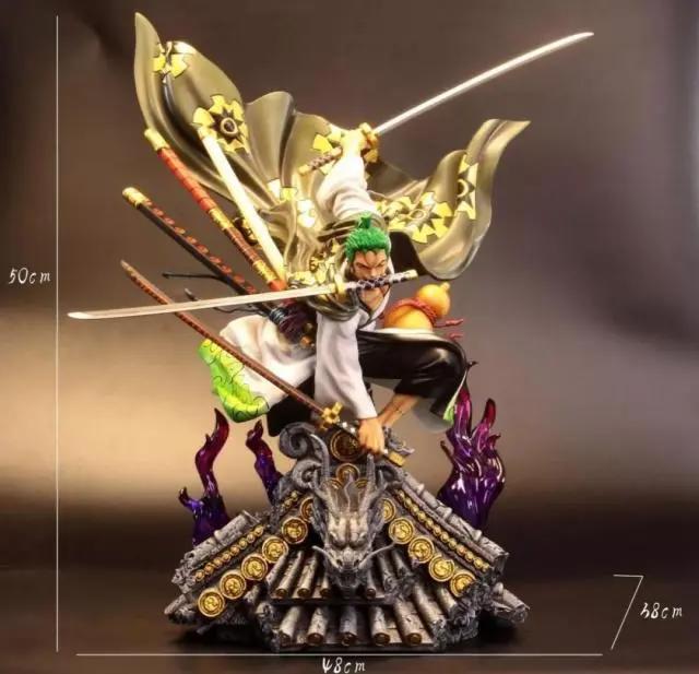 《海贼王》索隆新手办：和之国武士造型，三刀流姿态帅气无比！
