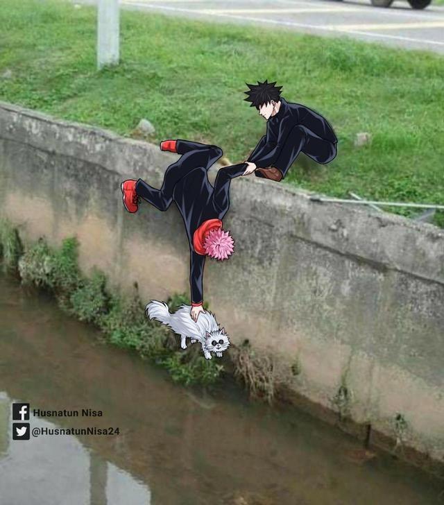 咒术回战恶搞图，五条悟全部没有违和感，最后一张笑出声