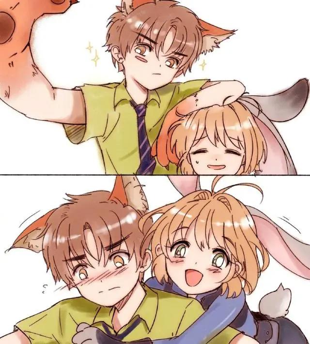 动物系《魔卡少女樱》：猫耳朵的设定真可爱，朱迪和尼克变樱狼CP