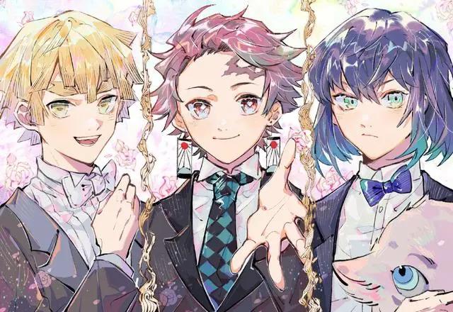 《鬼灭之刃》五对情侣同框：谁拿下了猪猪？善逸偷看祢豆子真甜蜜