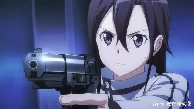 刀剑神域GGO：桐子最美的七张图，第六张最帅气，第七张变成萌妹