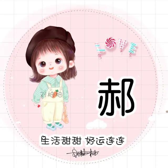 女生姓氏头像可爱，个性微信头像新款姓氏袁