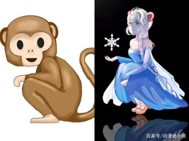 默认表情拟人化，臭臭变小萝莉，猴子成公主，独角兽是小仙女