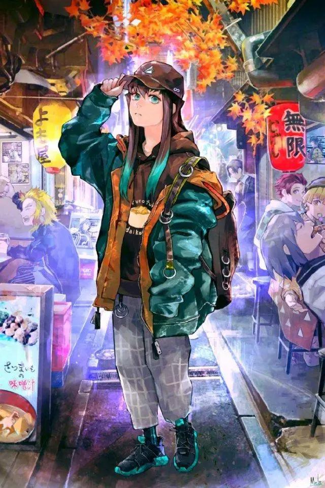 动漫女生头像：星河滚烫，你是人间理想，夜风寒凉，你是人间火光