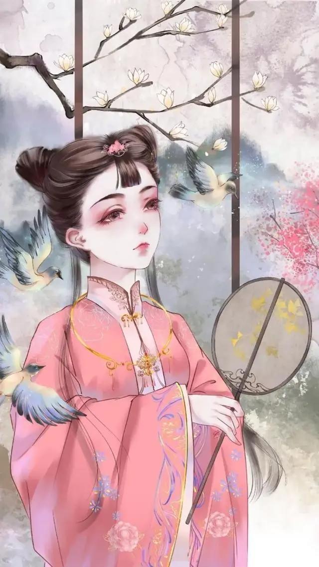 古风动漫女生头像&你携缓缓月色而来，而雪也好似温柔弥漫