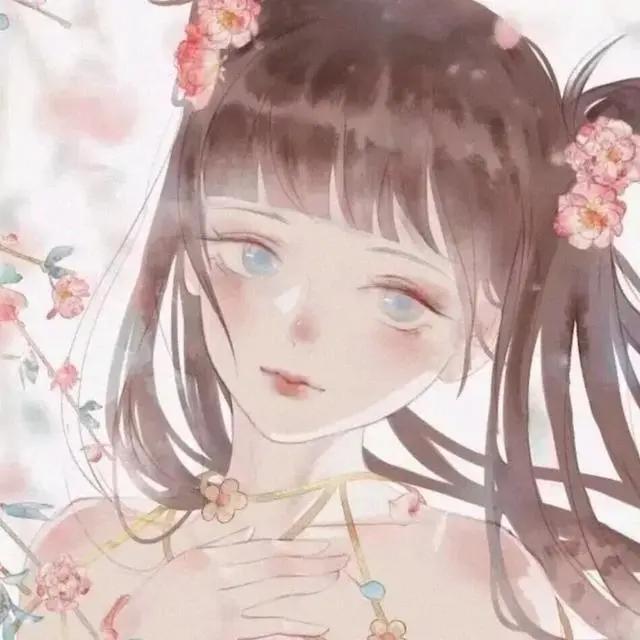 古风动漫女生头像&你携缓缓月色而来，而雪也好似温柔弥漫