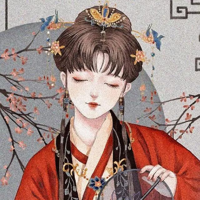 古风动漫女生头像&你携缓缓月色而来，而雪也好似温柔弥漫