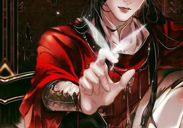 《天官赐福》漫画帅气的花城，侧面攻气十足，正脸俊美惊艳！